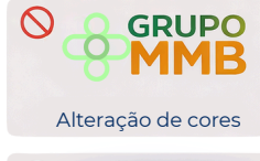 Alterações de cores